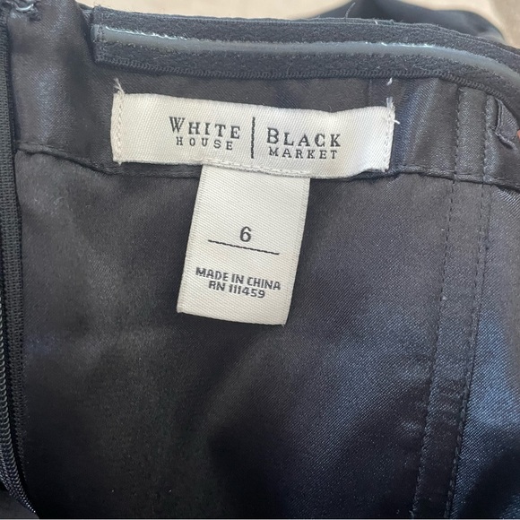 Beautiful Black Silk Strapless Dress by White House Black Market, Size 6 - Picture 7 of 8